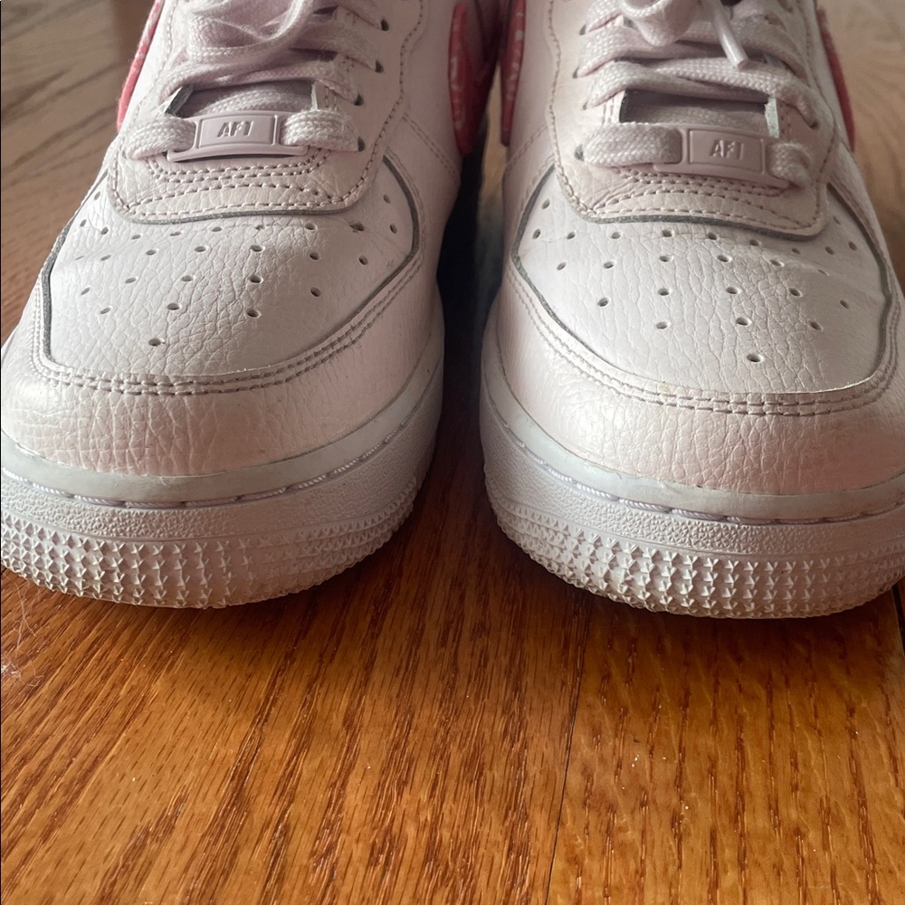 Nike Air Force 1’s Shoes With Pink Paisley Swoosh Woman 8.5 - Picture 13 of 16
